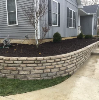 Hardscape under construction