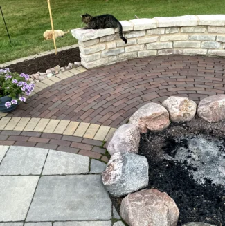 Tiered retaining walls