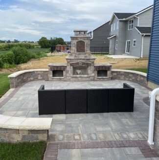 Outdoor Fireplace & Patio