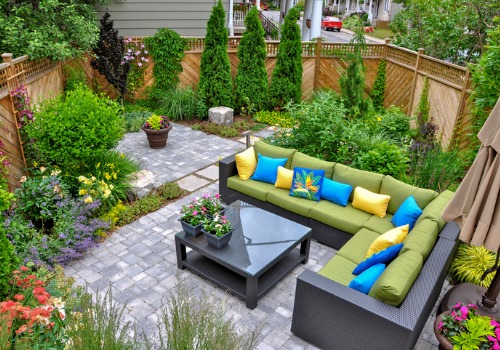 A bright and colorful backyard, with Landscaping Services in East Peoria IL provided by Mark Hoerr Landscaping